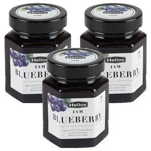헬리오스 내츄럴 블루베리잼, 330g, 3개