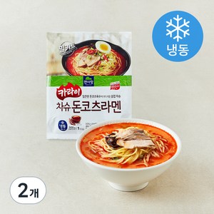 면사랑 카라이 차슈 돈코츠라멘 1인분 (냉동), 300g, 2개