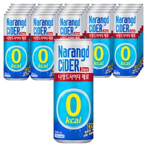 나랑드사이다 제로, 245ml, 24개