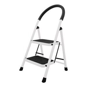 코끼리리빙 접이식 스툴 사다리 A형 2단 화이트, 2단 KLA-394..., 1개