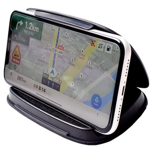 UV블로킹 차량용 대쉬보드 스마트폰 거치대 M, 블랙, 1개