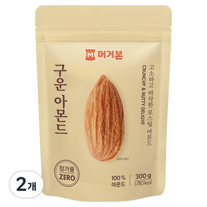 머거본 구운 아몬드, 300g, 2개