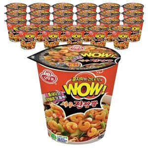 오뚜기 WOW 새우진짬뽕 컵라면 80g, 30개