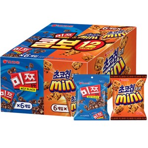 오리온 초코칩 45g x 6p + 미쯔 미니 42g x 6p, 초코칩 미쯔미니 세트, 1세트