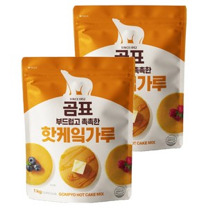곰표 부드럽고 촉촉한 핫케잌가루, 1kg, 2개