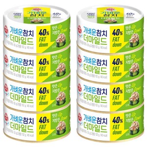 오뚜기 가벼운 참치 더마일드, 135g, 8개