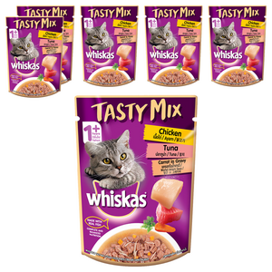 위스카스 어덜트 고양이 테이스티 믹스 습식사료