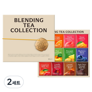 담터 블랜딩티 컬렉션 세트 + 쇼핑백, 티백 12종 x 4..., 2세트