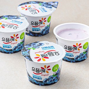 요플레 오리지널 블루베리, 180g, 4개입