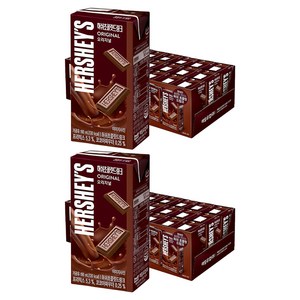 허쉬 초콜릿드링크 오리지널, 190ml, 48개