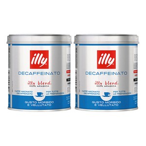 일리 디카페인 그라운드 분쇄커피, 125g, 2개