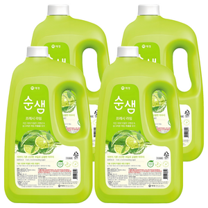 순샘 프레시 라임 주방세제, 3L, 4개