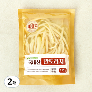 국내산 깐도라지, 150g, 2개