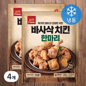 마니커에프앤지 바사삭치킨 한마리 (냉동), 500g, 4개