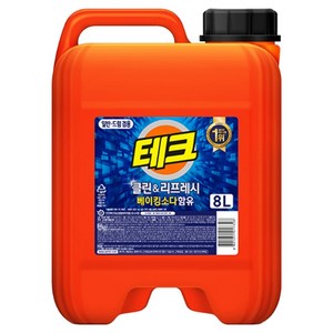 테크 클린앤리프레시 뉴 일반 드럼 겸용 액상세제 본품, 8L, 1개