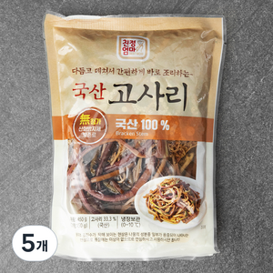 친정엄마 국산 데친고사리, 450g (고형량 150g), 5개