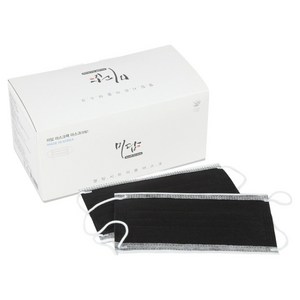 미담마스크 성인용 자외선 차단 골프 등산 UV차단 마스크, 50개입, 1개, 블랙