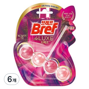 브레프 디럭스 변기세정제 매그놀리아 가든, 50g, 6개