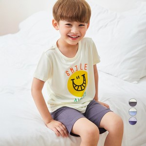 롤리트리 아동용 레이온 스판 찰랑 포인트 5부 실내복 상하의 세트