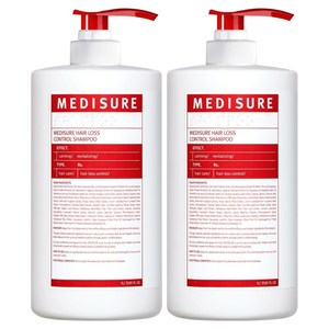 메디슈어 탈모 증상 완화 기능성 샴푸, 1L, 2개