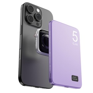 ELAK 3 in 1 에어팟 애플워치 충전 초슬림 초경량 무선 맥세이프 고속 충전 보조배터리 5000mAh