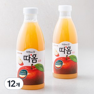 따옴 냉장 사과주스, 730ml, 12개