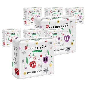 Cooing 베러업 팬티 기저귀, 대형(L), 208매