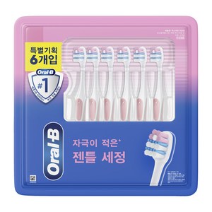 오랄비 엑스퍼트 9000 칫솔, 6개입, 1개