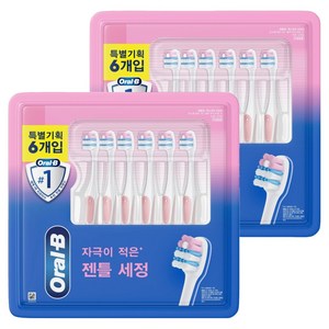 오랄비 엑스퍼트 9000 칫솔, 6개입, 2개