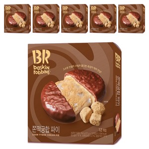 배스킨라빈스 쫀떡궁합 파이, 264g, 6개