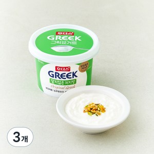후디스그릭요거트 달지않은 저지방, 450g, 3개
