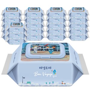 페넬로페 본보야지 퐁피두 아기물티슈 휴대캡형, 75g, 20매, 24개
