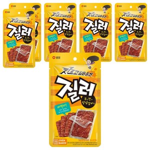 질러 까먹자 육포 포장천재 양념갈비맛, 45g, 6개