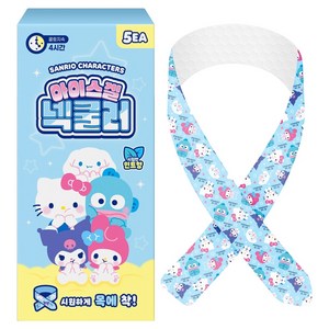 아텍스 산리오 캐릭터즈 아이스겔 넥쿨러 5p