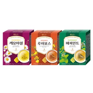 담터 삼각티백 루이보스 10p + 캐모마일 10p + 페퍼민트 10p 세트, 1세트