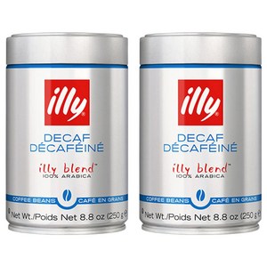 일리 디카페인 원두, 홀빈(분쇄안함), 250g, 2개