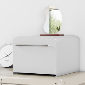 하비티 다용도 철제 슬라이딩 수납함, 라이트그레이, 1개