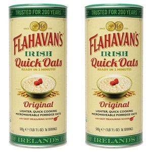 플라하반 퀵오트 오리지날 오트밀, 500g, 2개