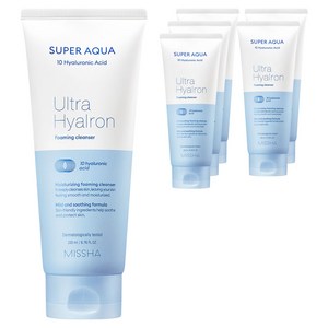 미샤 수퍼 아쿠아 울트라 히알론 포밍 클렌저, 200ml, 6개