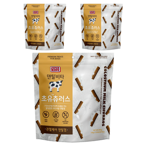 슈퍼킹 강아지 덴탈비타 초유츄러스 덴탈껌 50개입, 관절케어, 500g, 3개