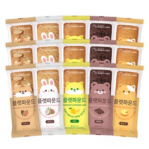 맘스케이크 플랫파운드 혼합세트, 50g, 15개