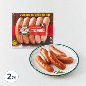 롯데햄 의성마늘 그릴프랑크 소시지, 350g, 2개