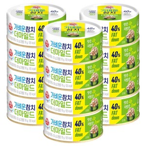오뚜기 가벼운 참치 더마일드, 100g, 12개