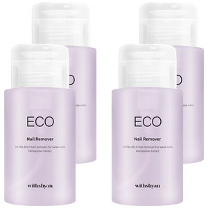 위드샨 대용량 펌프형 에코 네일 리무버, 200ml, 4개
