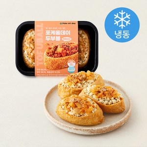 포케올데이 볶음김치 두부볼 3개입 (냉동), 195g, 1개