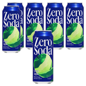 클룹 제로소다 청사과, 500ml, 6개