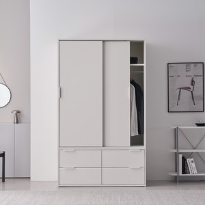 웰퍼니쳐 트로이 슬라이딩 옷장 1200 서랍장형