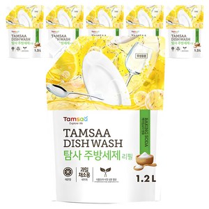 탐사 주방세제 리필, 1.2L, 6개