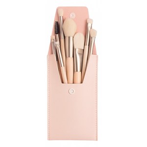 쭈니즈 메이크업 브러쉬 립 아이 블러셔 쉐딩 파우더 미니 브러쉬세트, 살구색, 1개