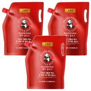 이금기 팬더 굴소스 파우치, 2kg, 3개